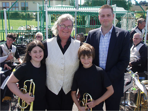 Hannah, Mark, Julie and New Conductor, Dave Hatton